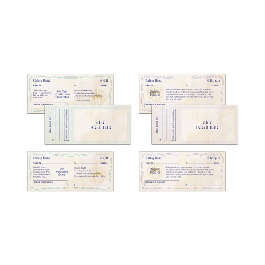 Buy  Romantasy Sex Checks:60 Certificates book for her.