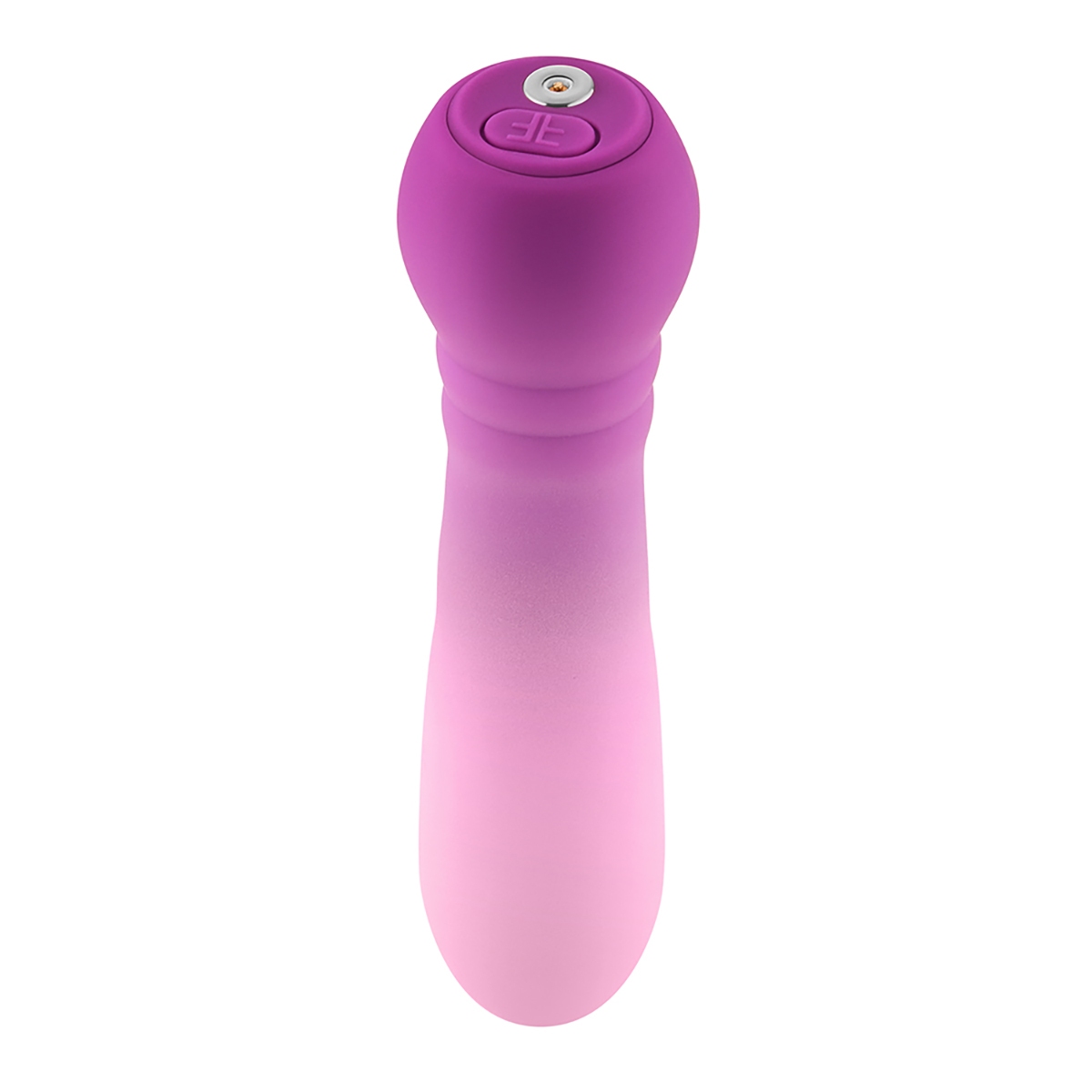 Femme Funn vibrator FemmeFunn Anniversary Ultra Orchid shown in hand for scale