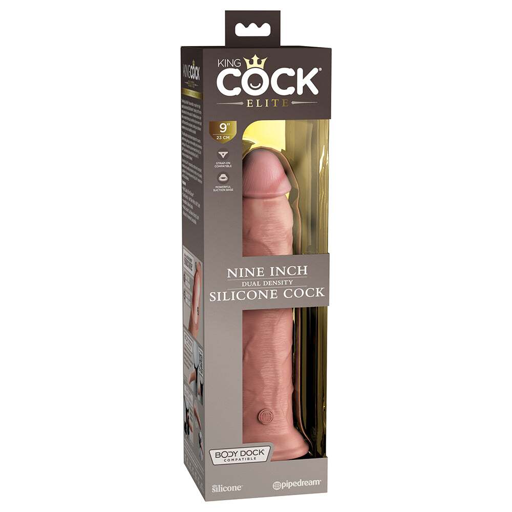 9 inch Dildo by Pipedream in Tan Light Brown Mocha shown for use by Her or Him