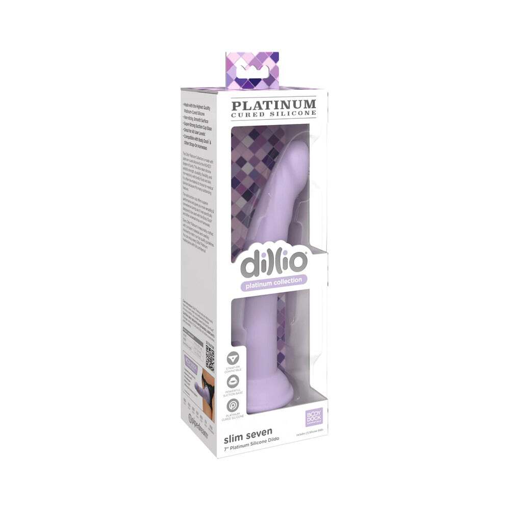 7 inch Dildo by Pipedream in Light Purple shown for use by Her or Him