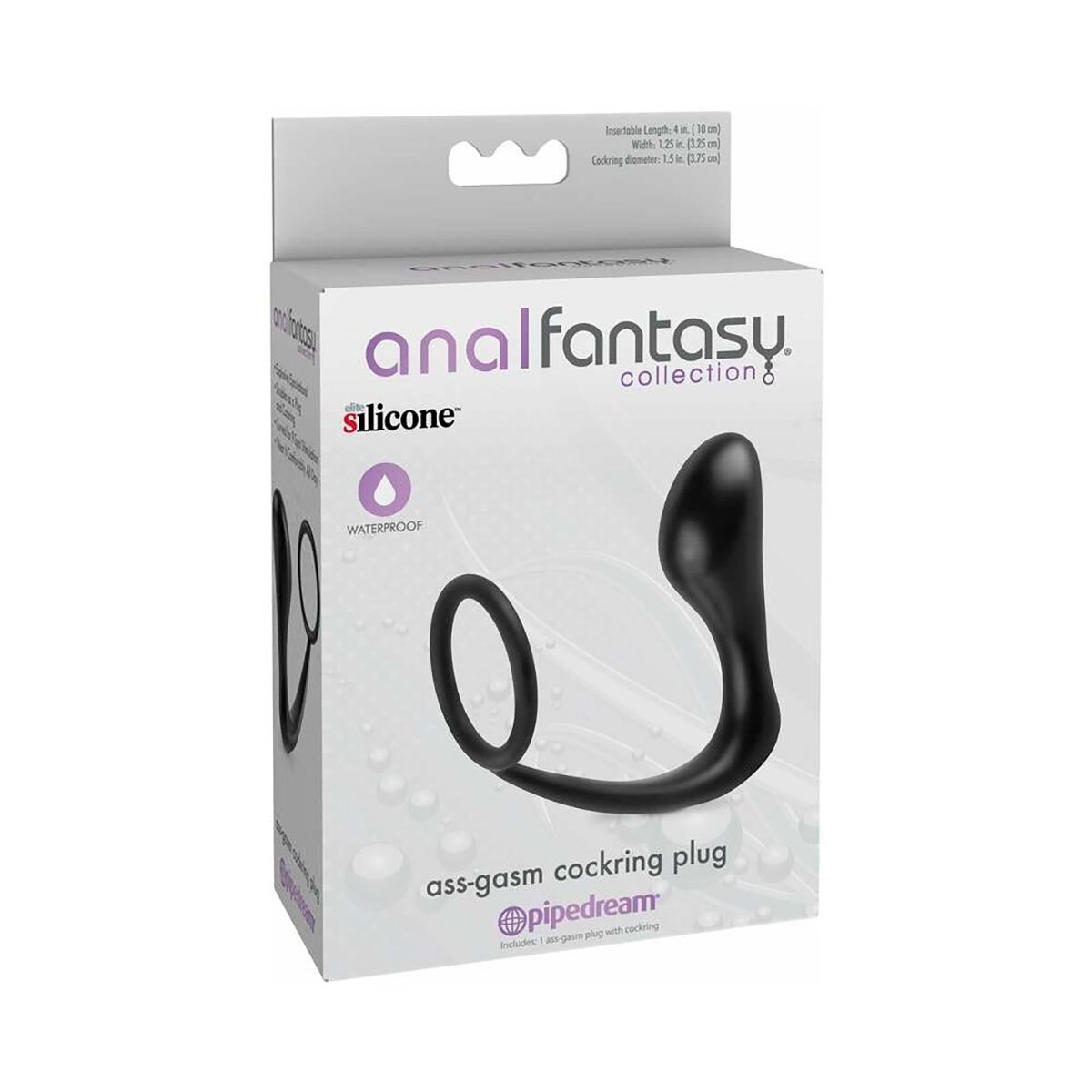 Buy  AFC Ass Gasm Cockring Plug Black book for her.