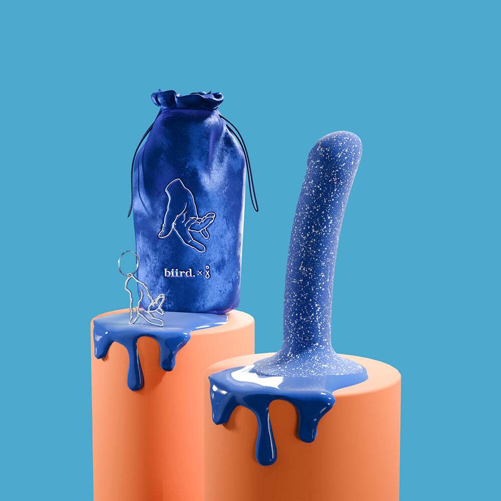 5.9 inch Dildo from Biird in White designed for anal sex with Her or Him