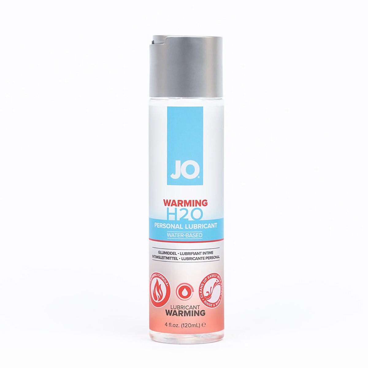 Bottle of  Vegan Lube System JO showing plant-powered formula