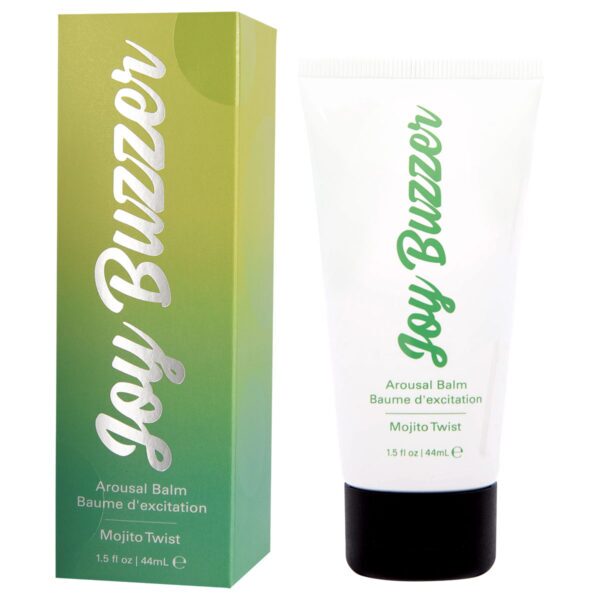 A top choice for Vegans, Jelique Joy Buzzer Arousal Balm - Mojito Twist 1.5oz/44ml personal vegan lubricant by Jelique is for sale at herVibrators.com.