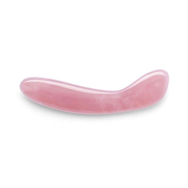 Le Wand Crystal G Wand Rose Quartz dildo made by Le Wand on sale at herVibrators.com