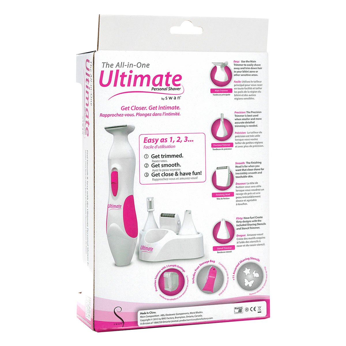 Ultimate Personal Shaver for Women intimate cleansers and personal cleansing care by BMS.