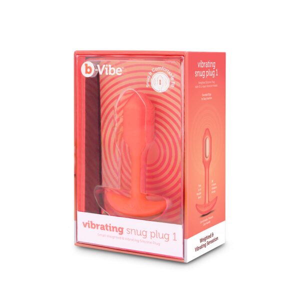 Buy a B-Vibe Vibrating Snug Plug 1 S  Orange vibrator.