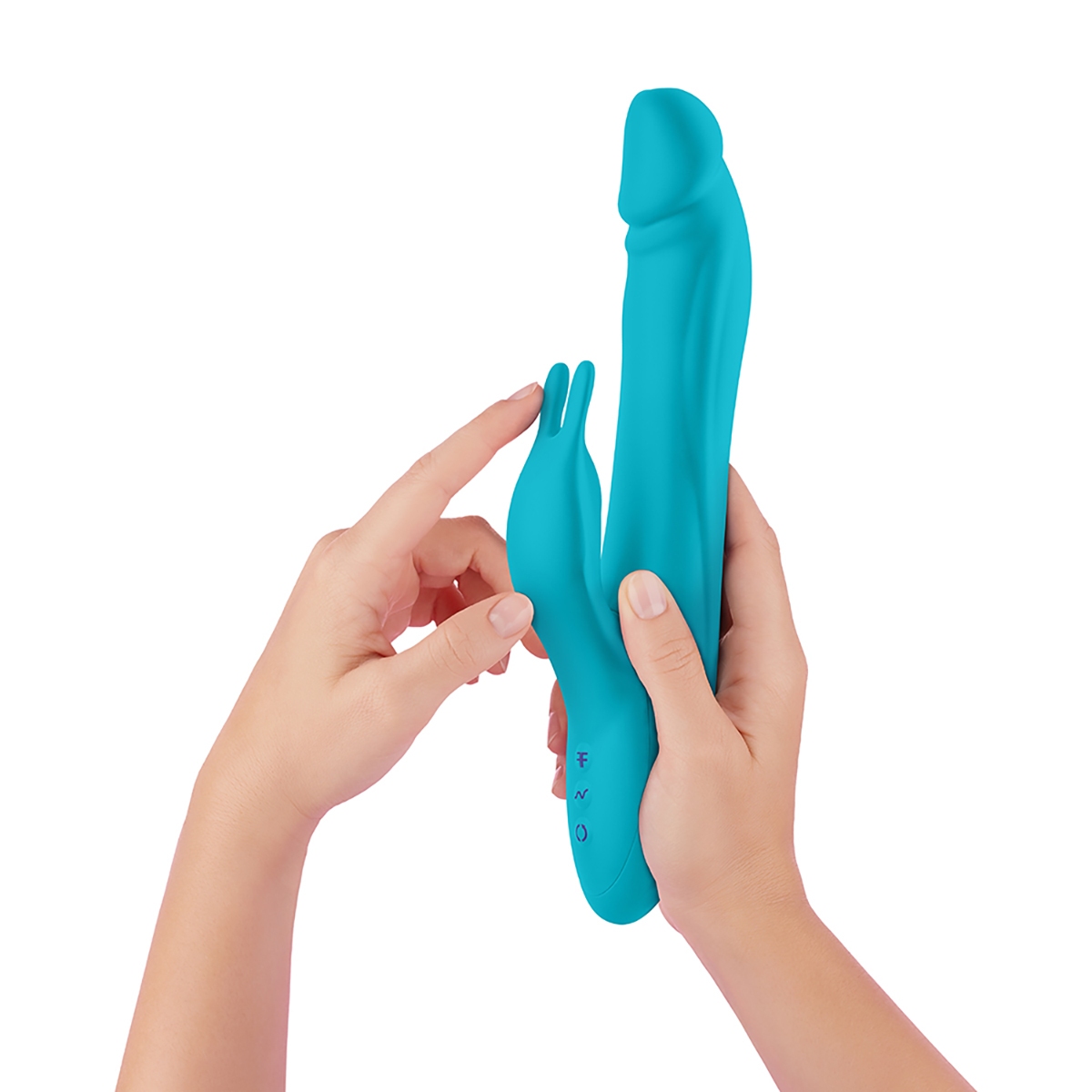 Buy a FemmeFunn Booster Rabbit XL Turquoise vibrator.