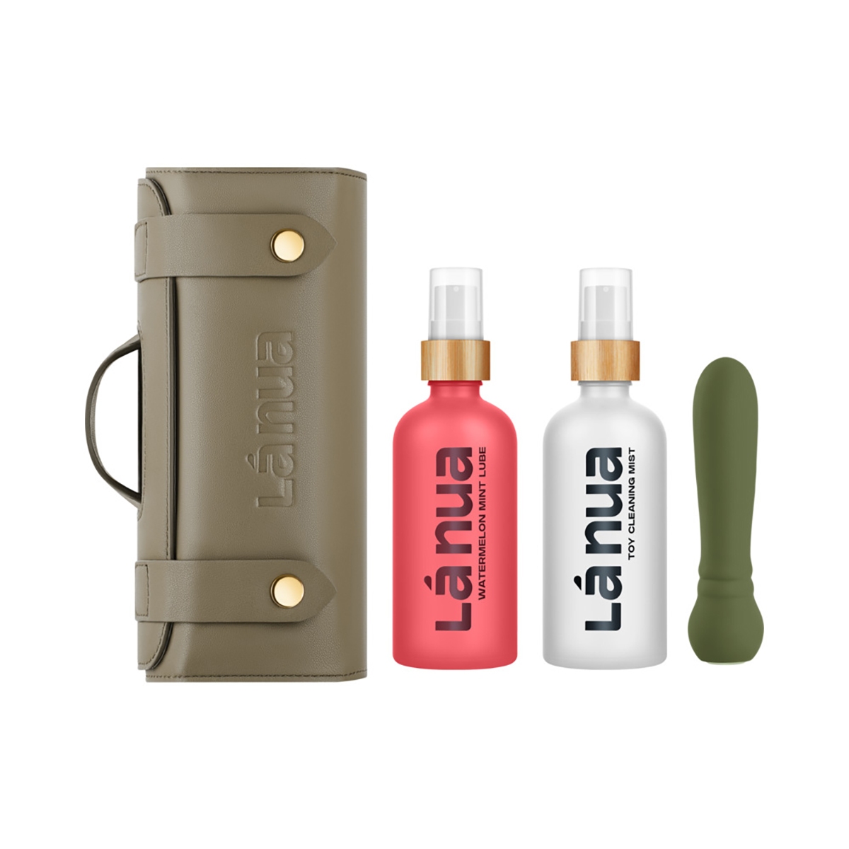 La nua gift bag 3 ultra bullet + 100ml mist toy cleaner + 100ml watermelon mint lube for her, him, or couples. Online shopping for la nua gift bag 3 ultra bullet + 100ml mist toy cleaner + 100ml watermelon mint lube shoppers. Discreet, fast shipping.