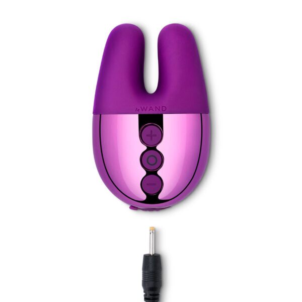 Buy a Le Wand Chrome Double Vibe  Dark Cherry vibrator.