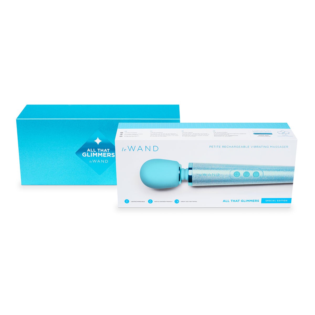 Buy a Le Wand Massager  All That Glimmers Blue vibrator.