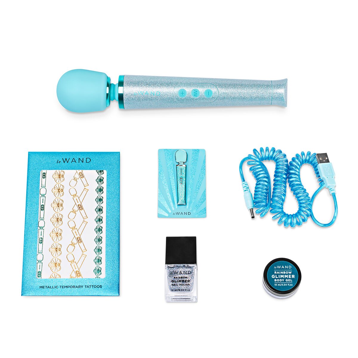 Buy a Le Wand Massager  All That Glimmers Blue vibrator.