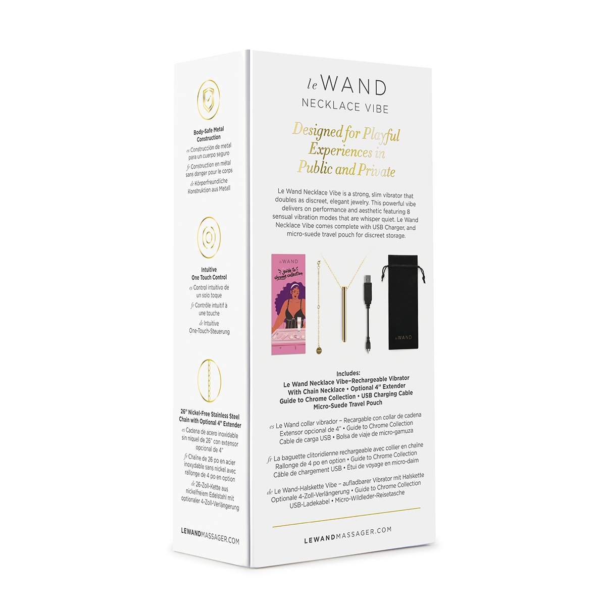 Buy a Le Wand Vibrating Necklace  Gold vibrator.