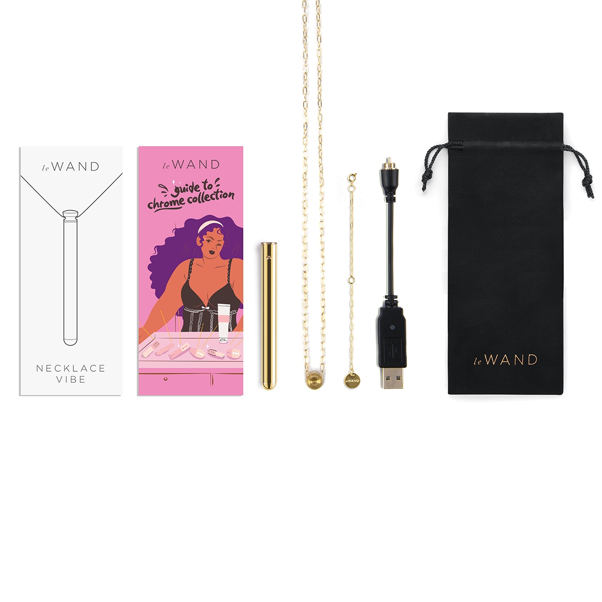 Buy a Le Wand Vibrating Necklace  Gold vibrator.