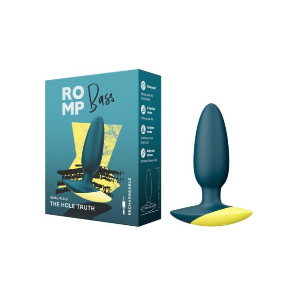 Buy a ROMP Bass Vibrating Anal Plug  Green vibrator.