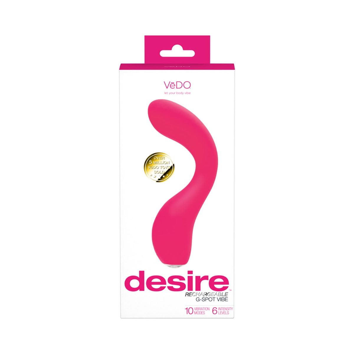 Buy a VeDO Desire Rechargeable G-Spot Vibe Pink vibrator.