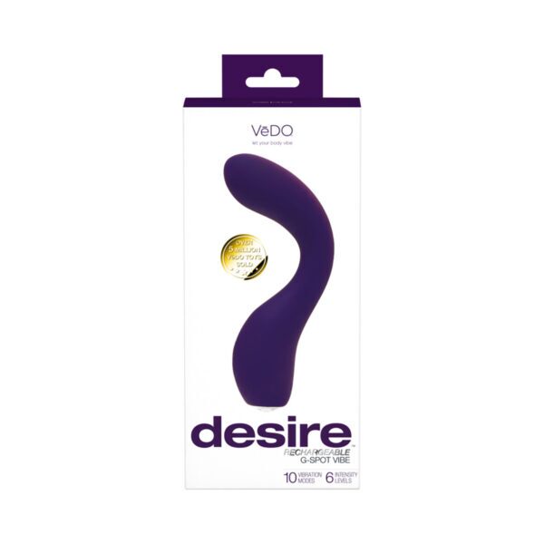 Buy a VeDO Desire Rechargeable G-Spot Vibe Purple vibrator.