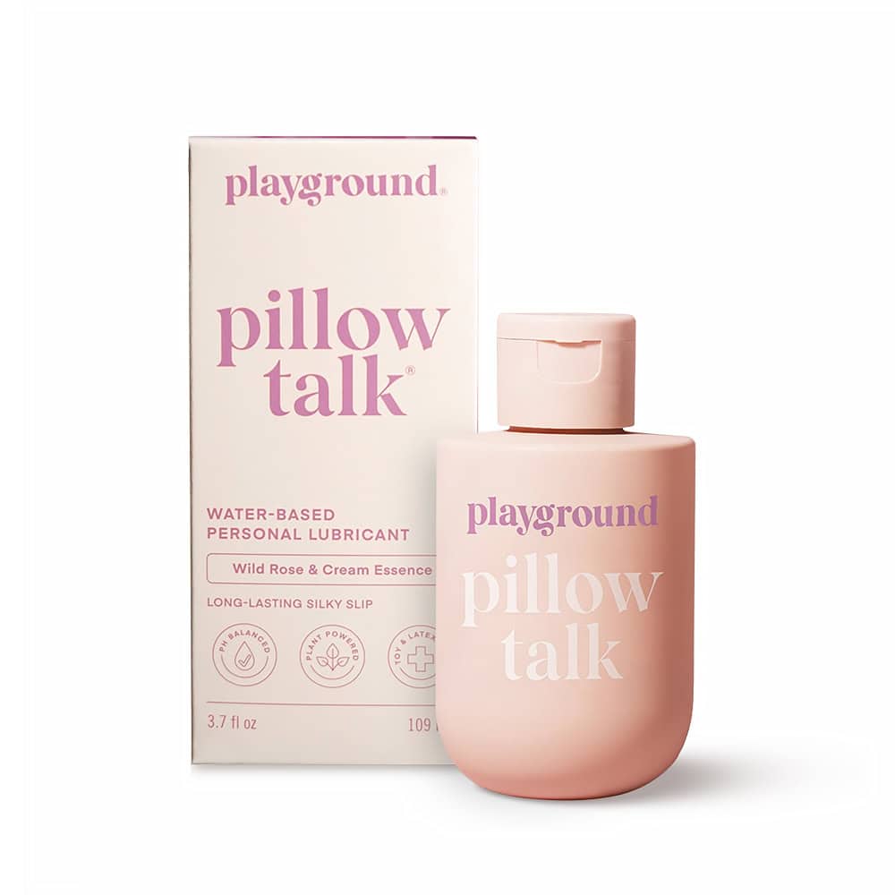 Buy and try Playground Pillow Talk water based lubricant by Playground for your next sexual encounter with her.