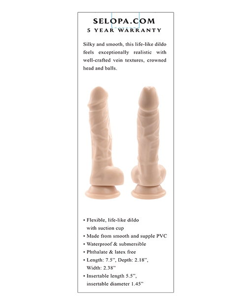 Shop Selopa 6" Lifelike Dildo - Light