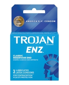 Shop Trojan Enz Lubricated Condoms - Box of 3 online