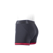 The XS Tomboii Blk Red Nylon design showcases premium construction that supports confident movement and smooth compatibility