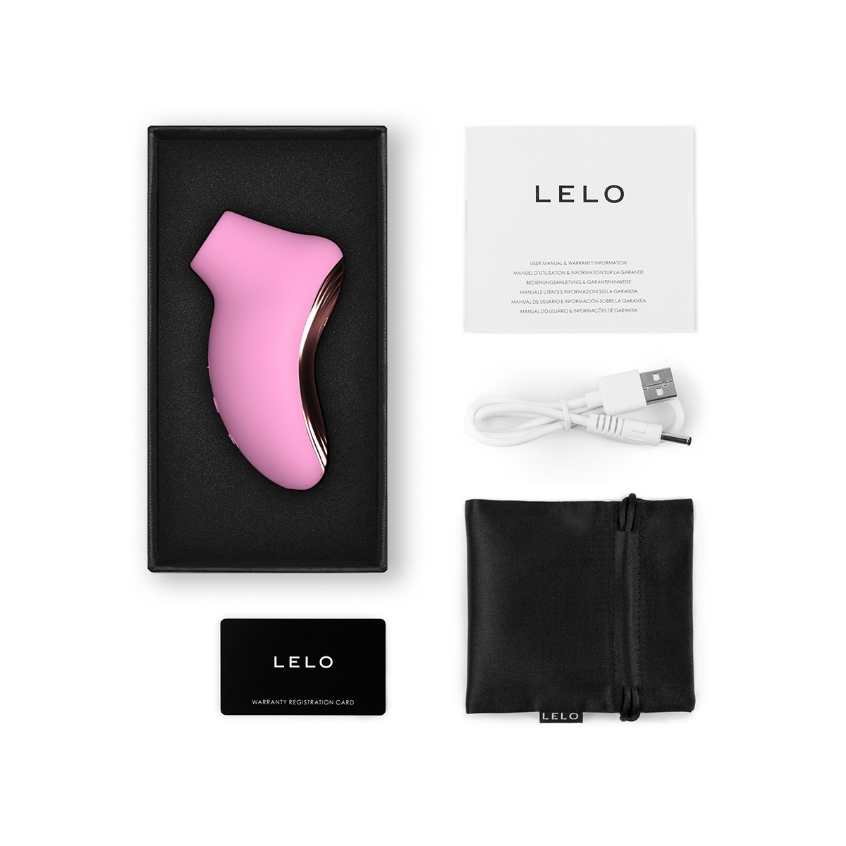Close-up of the pink lelo vibrator for texture detail