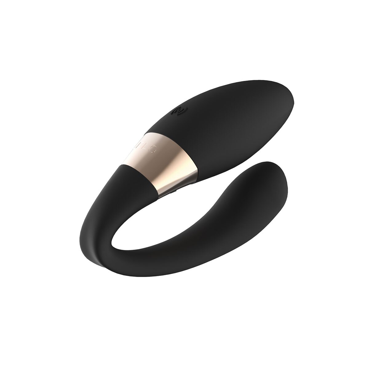 Charging setup for Black LELO vibrator including cable