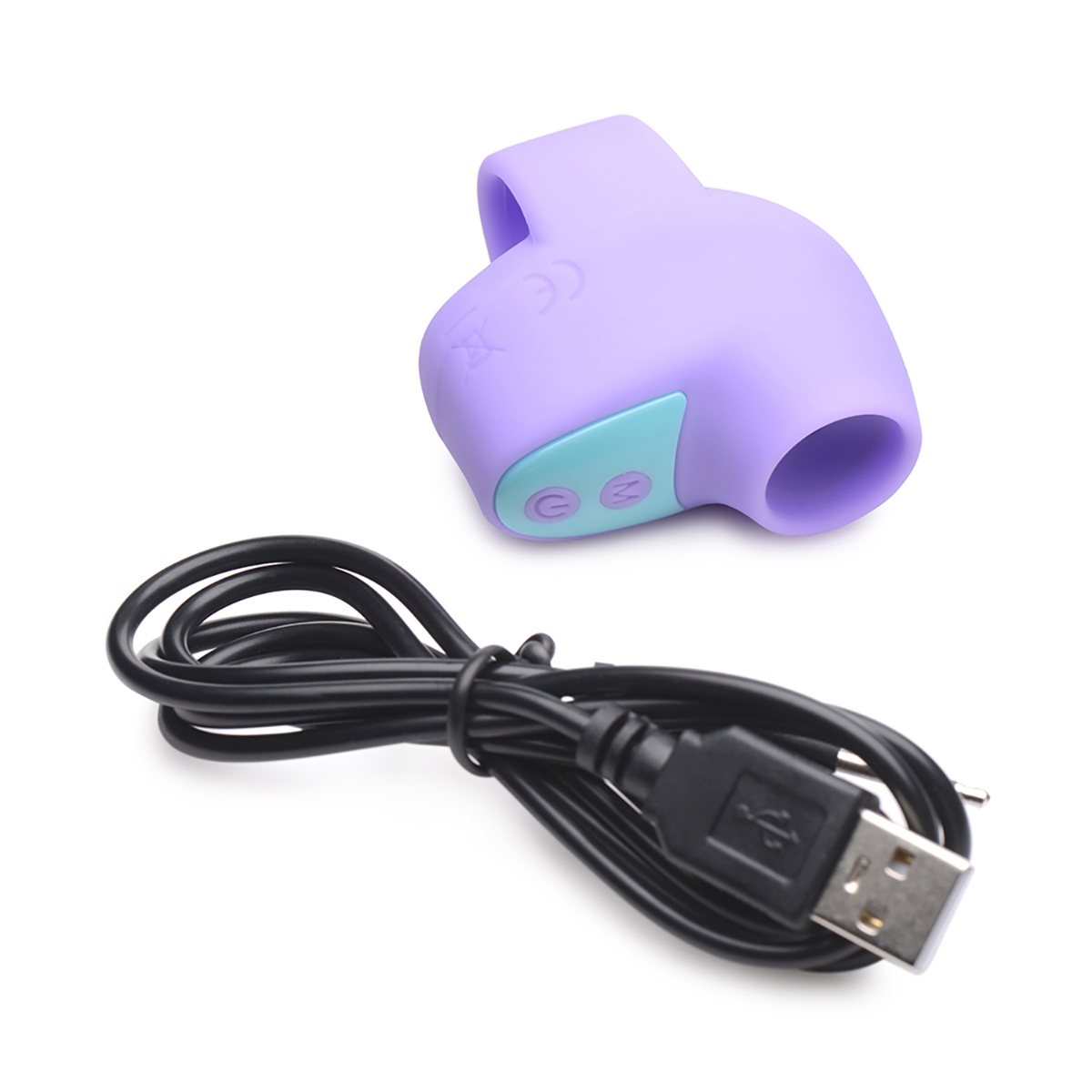 Close-up of the Purple XR Brands vibrator for texture detail