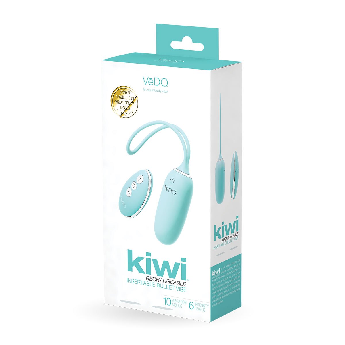 Product image of the Turquoise VeDO vibrator on clean background