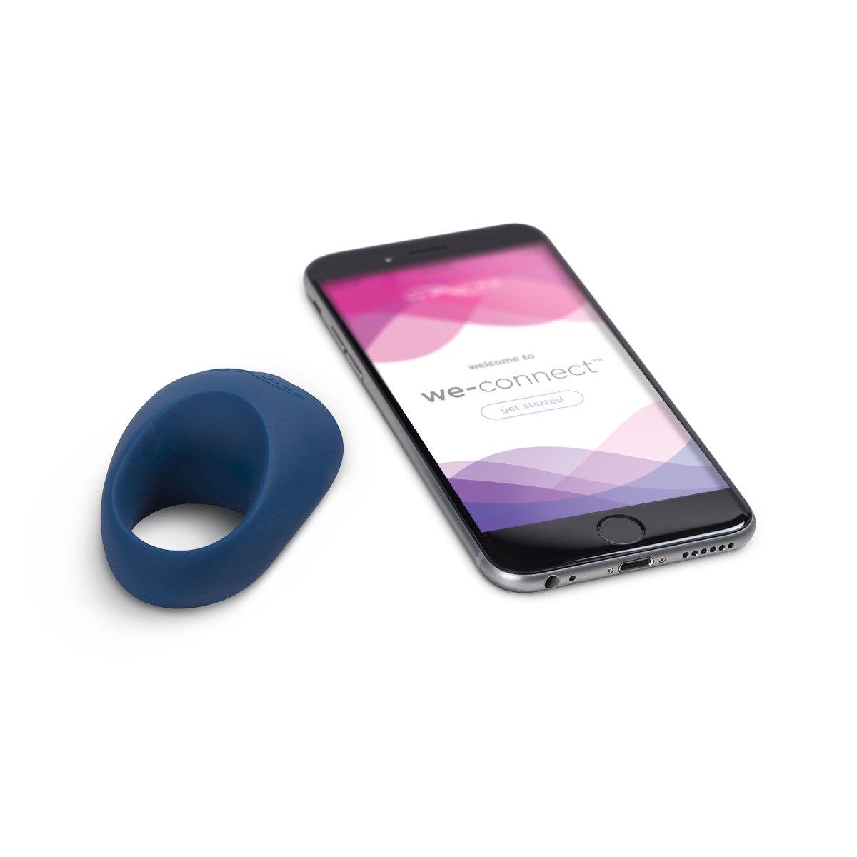 Angled view of the Midnight Blue We-Vibe vibrator designed for intimate use