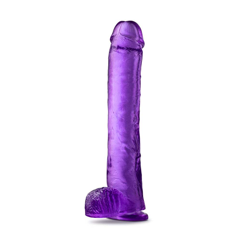 14 inch Dildo from Blush in Purple designed for anal sex with Her or Him