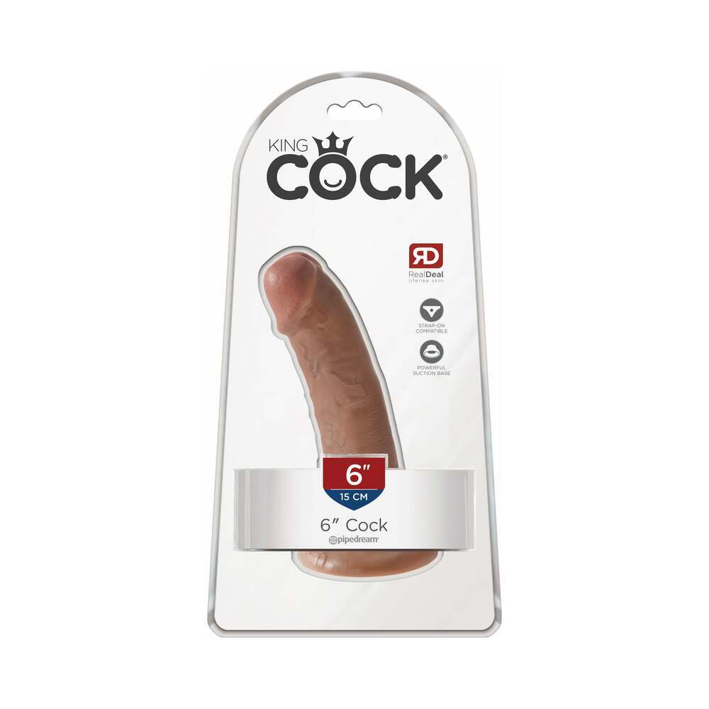 6 inch Dildo by Pipedream in Tan Light Brown Mocha shown for use by Her or Him