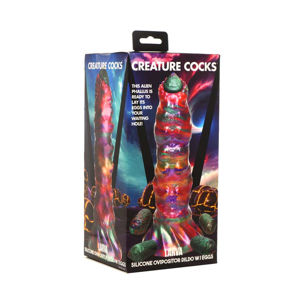 Dildo by XR Brands in Multi-Color shown for use by Her or Him