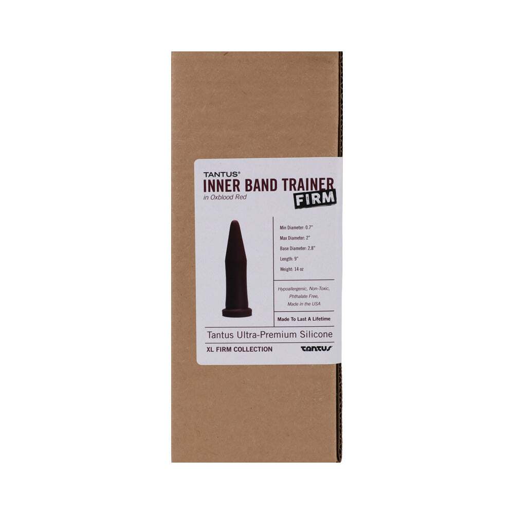 Dildo from Tantus in Wine Red Burgundy designed for anal sex with Her or Him