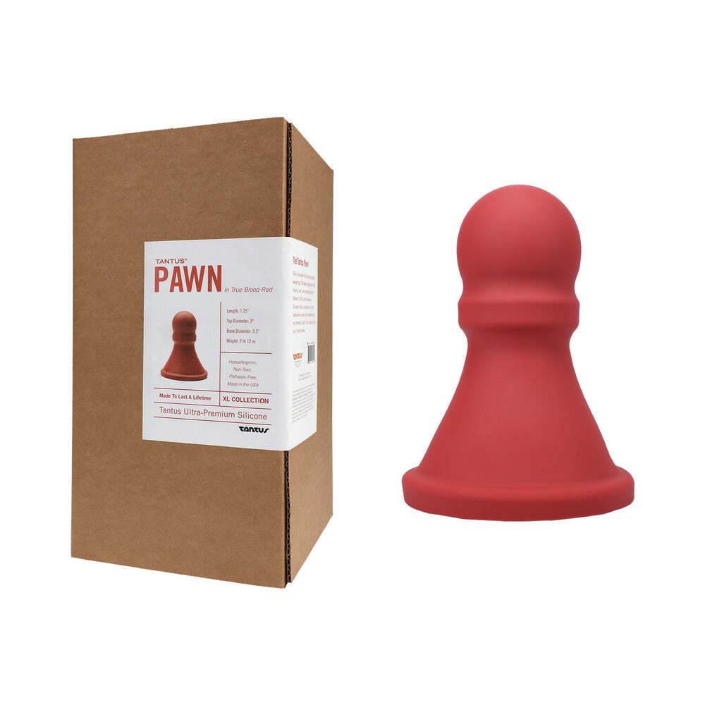 Dildo by Tantus in Red shown for use by Her or Him