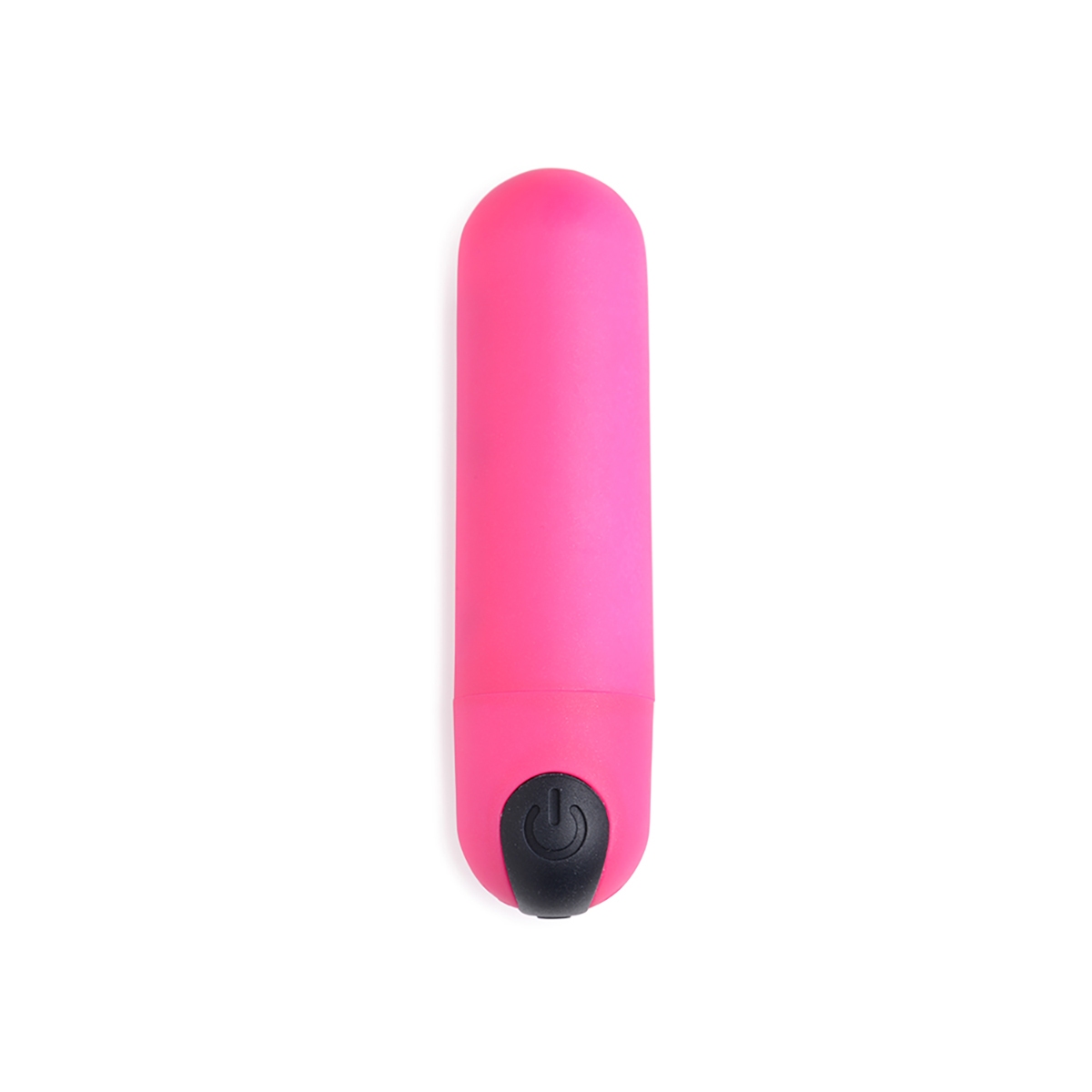 W Remote XR Brands vibrator BANG! shown in hand for scale