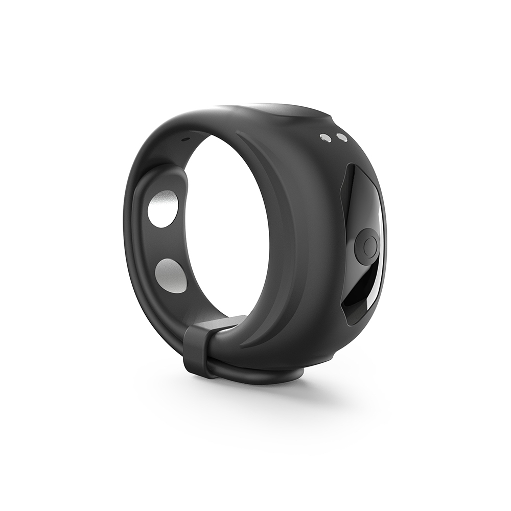 Dorcel vibrator Fit Ring shown in hand for scale
