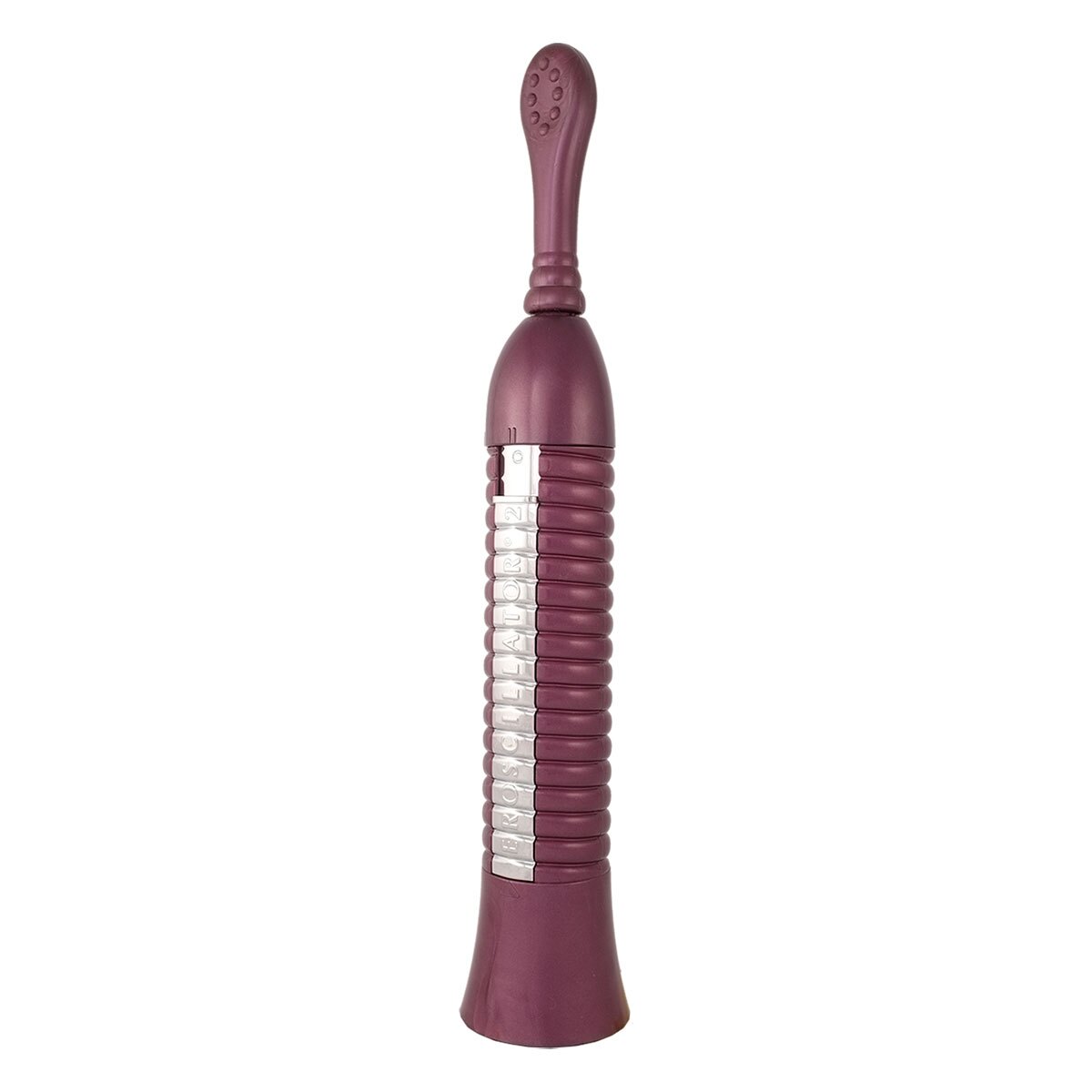 Eroscillator vibrator 2 Top Deluxe shown in hand for scale
