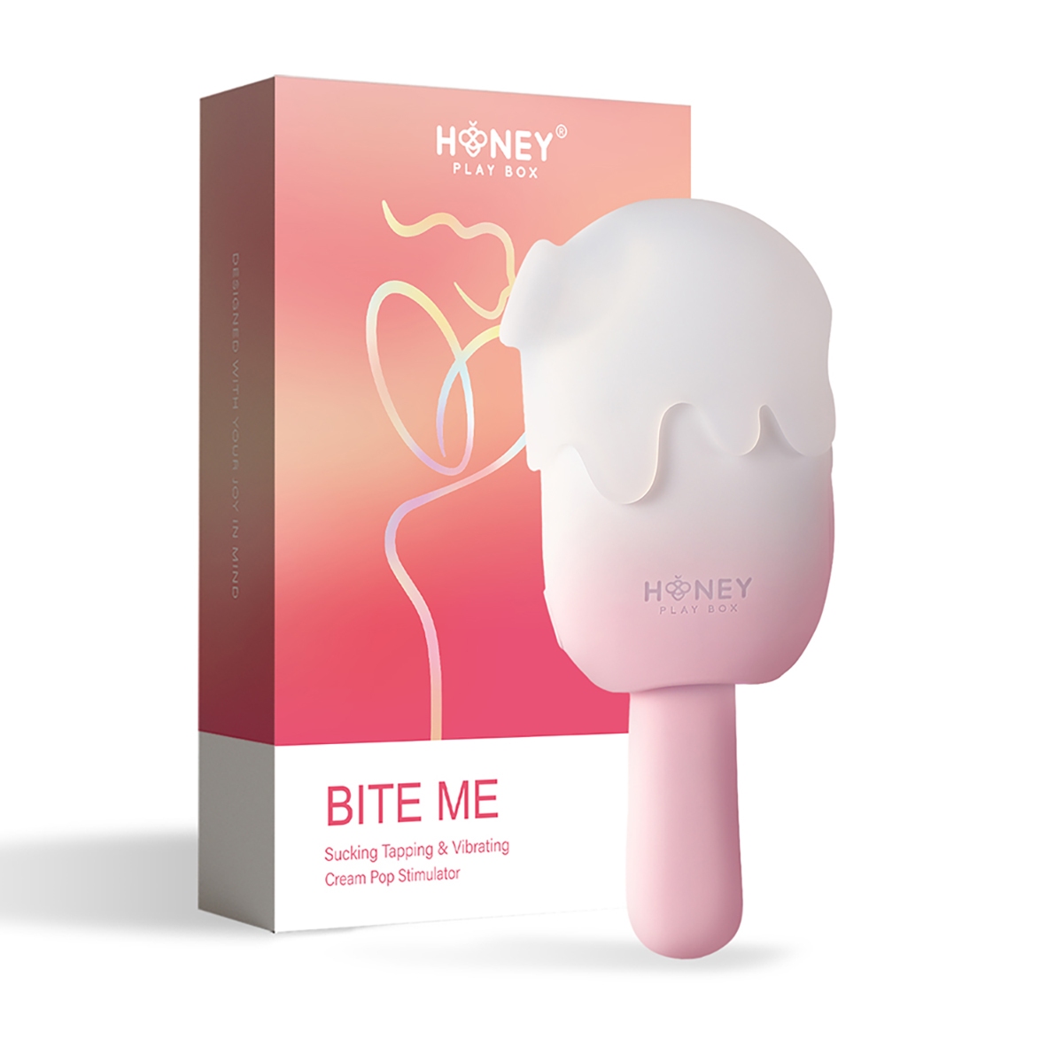 Cream Honey Play Box vibrator Bite Me Sucking Tapping &amp