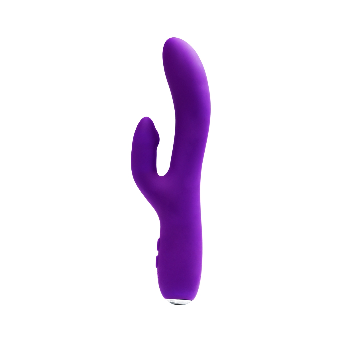 VeDO vibrator Rockie Dual Indigo shown in hand for scale