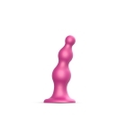 Dildo by Lovely Planet in Hot Pink Magenta Fuchsia shown for use by Her or Him