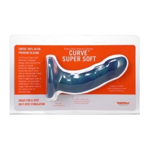 6.5 inch Dildo by Tantus in Teal Turquoise Aqua shown for use by Her or Him