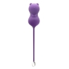 Emojibator vibrator Paula Kitty Cat Kegel Ball shown in hand for scale
