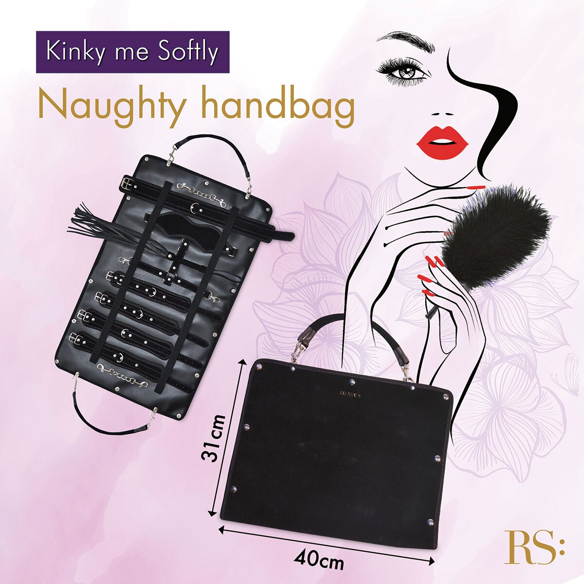 Wearing Kinky Me Softly Bondage Kit Black nipples covers by Rianne S can be fun and sexy!
