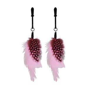Sex Kitten Feather Clamps sexy jewelry made by Sex Kitten for her.