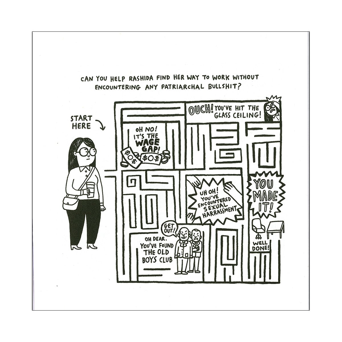 Buy  Feminist Activity Book book for her.