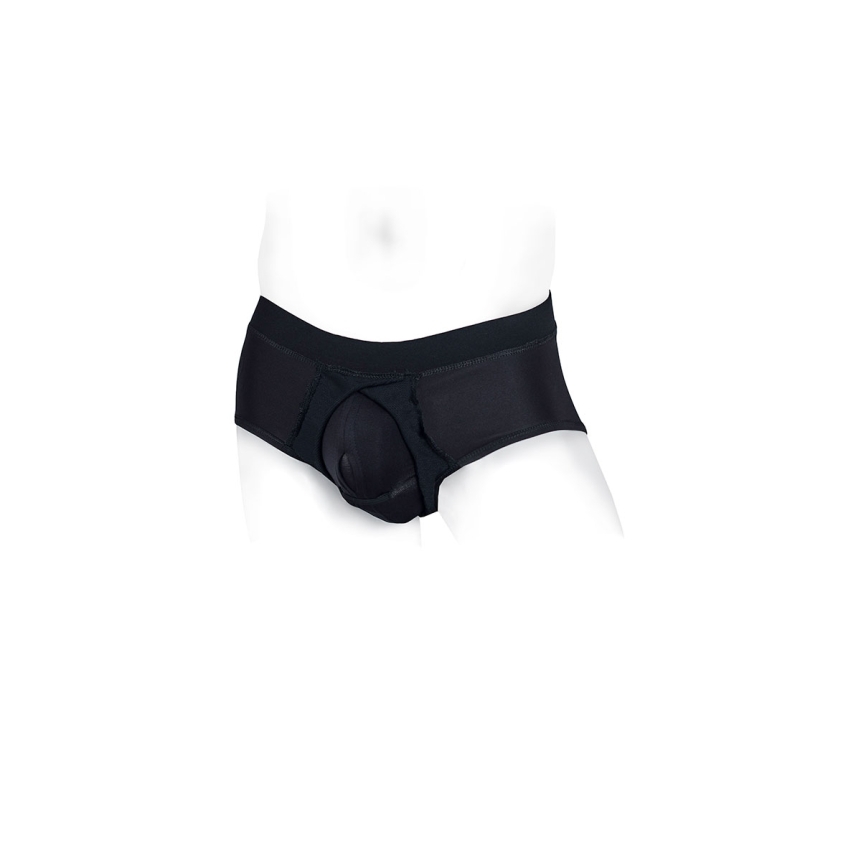 This small pete contoured briefs model features a sophisticated fit engineered for secure, comfortable wear