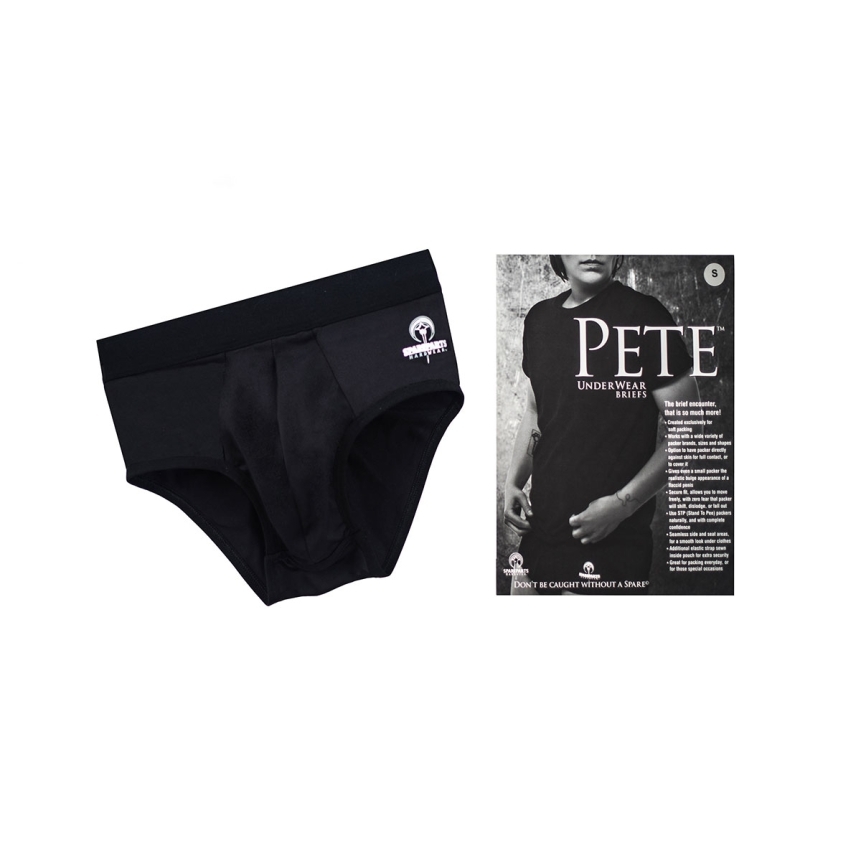 This version of the small pete contoured briefs demonstrates premium materials chosen for durability, comfort, and intimate versatility