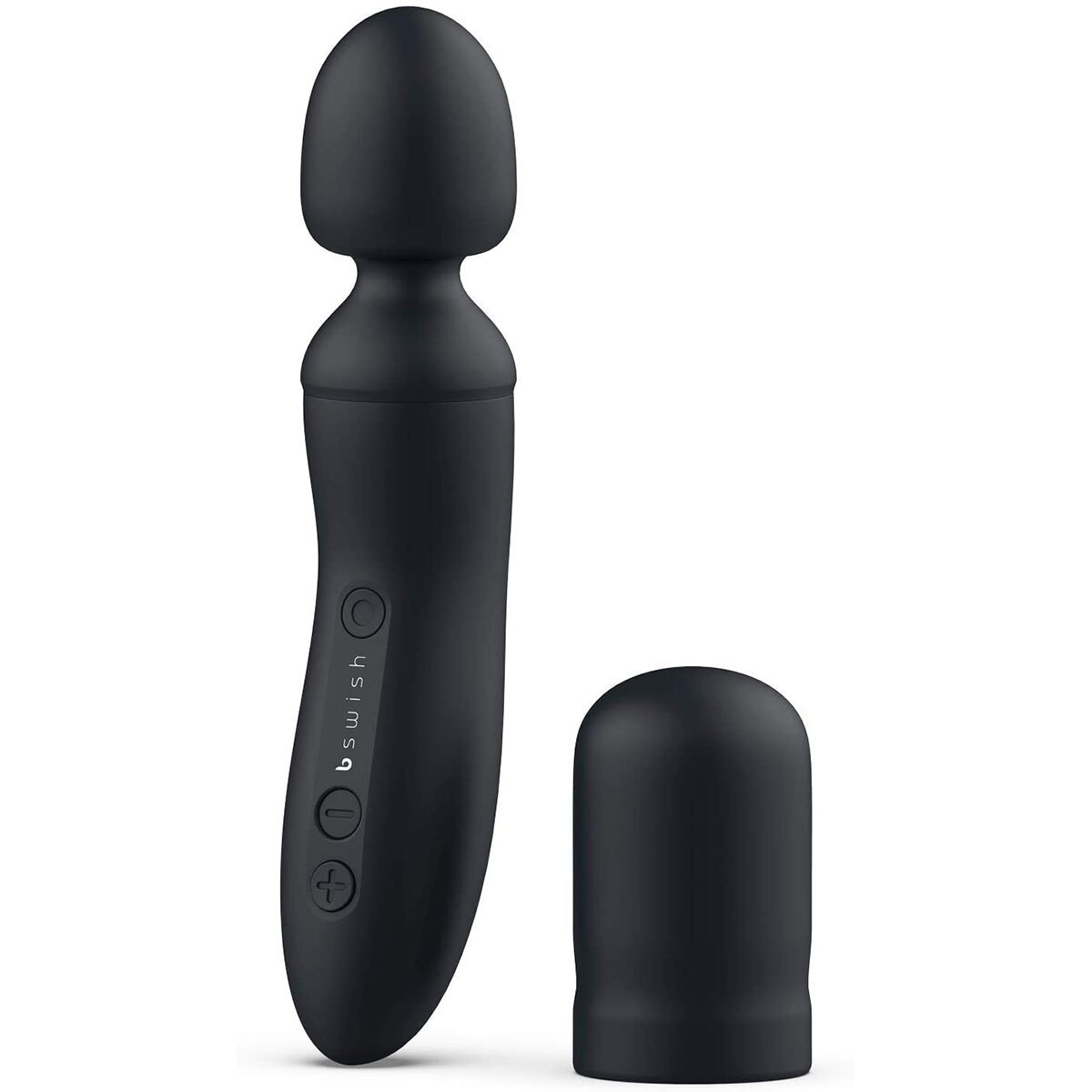B Swish vibrator Bthrilled Premium Noir shown in hand for scale