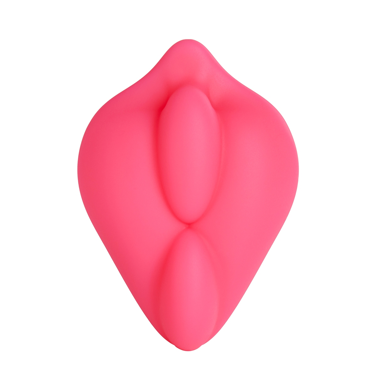 Pink Banana Pants vibrator BumpHer by Sweet shown in hand for scale